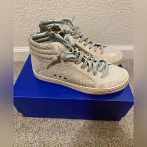 P448 Silver and Gray Athletic Shoes